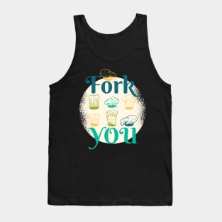 Fork You Chefs Hats Tank Top